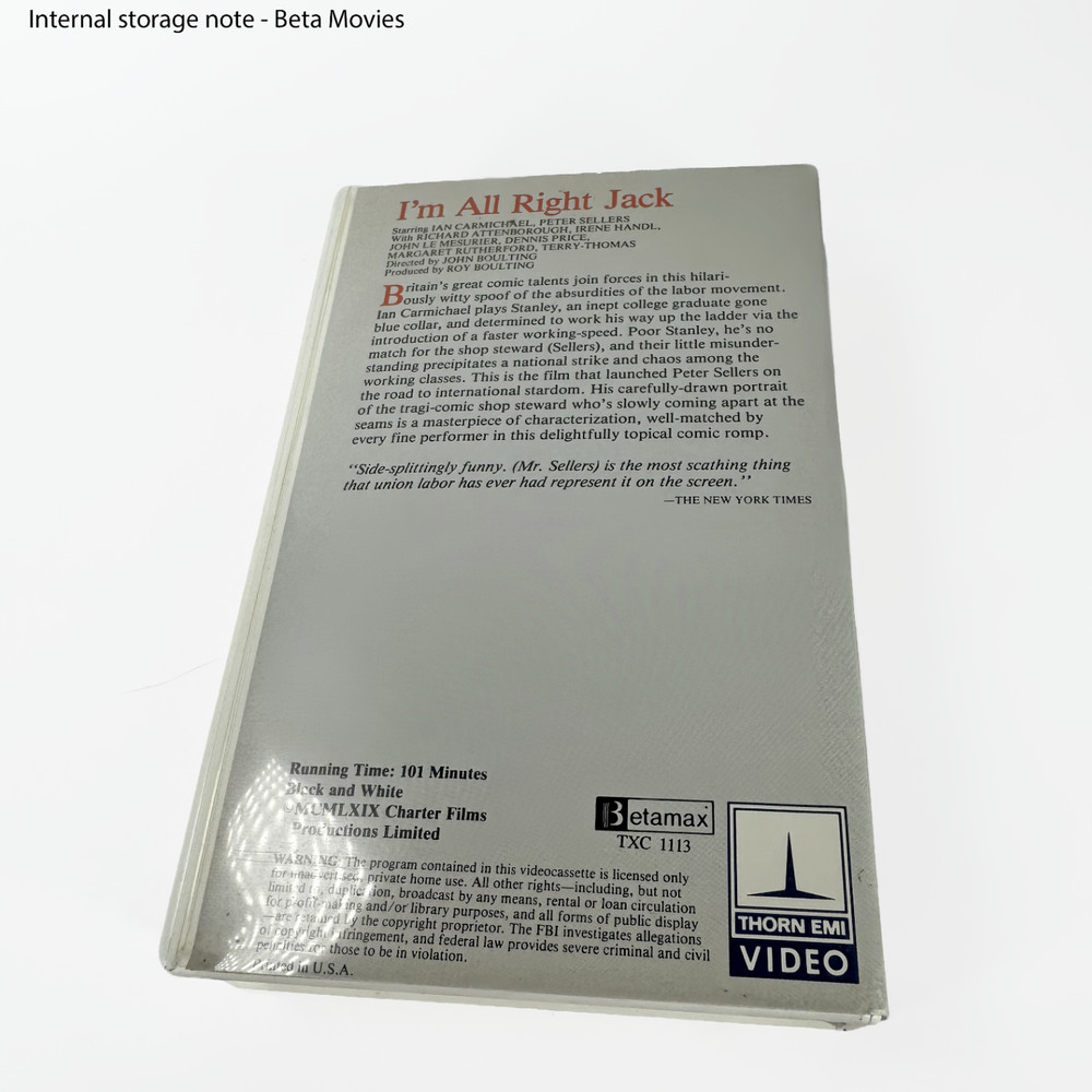 I'm All Right Jack - Beta Tape