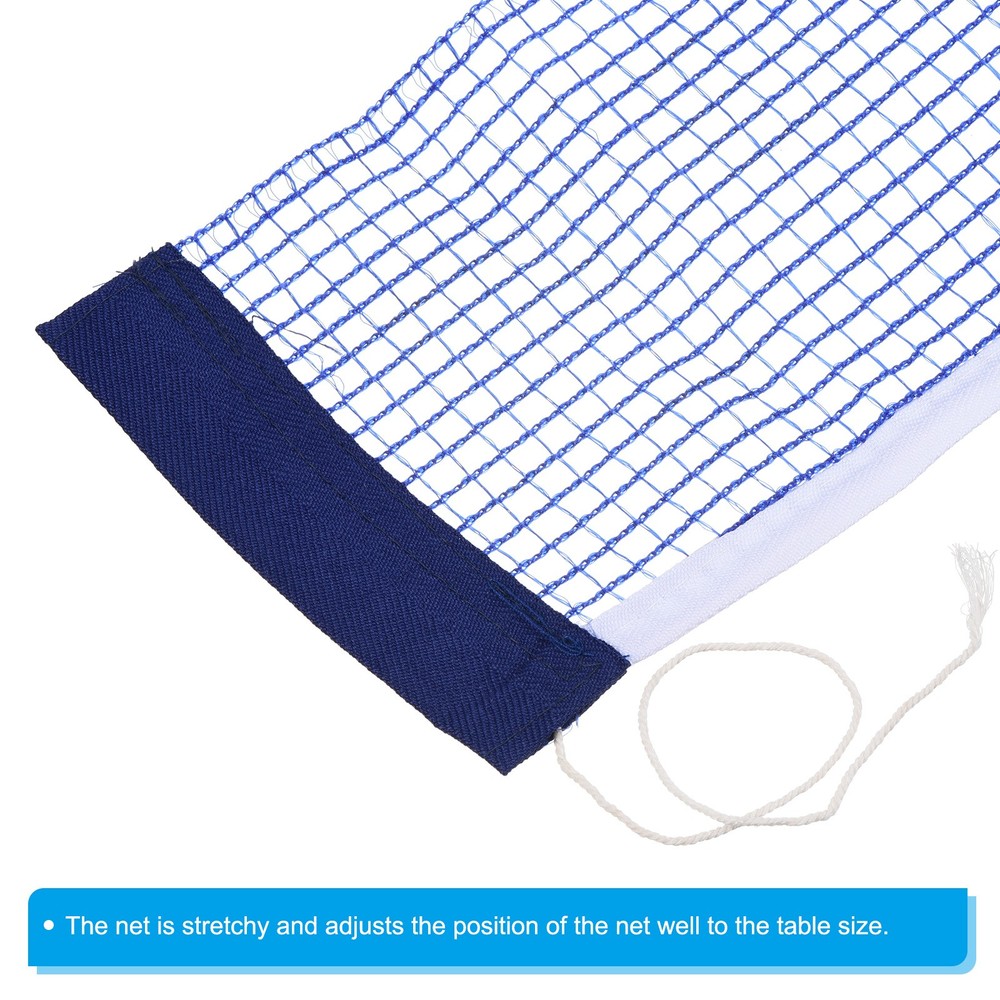Table Tennis Net Replacement Ping Pong Net String Tension PE Thicken, Blue
