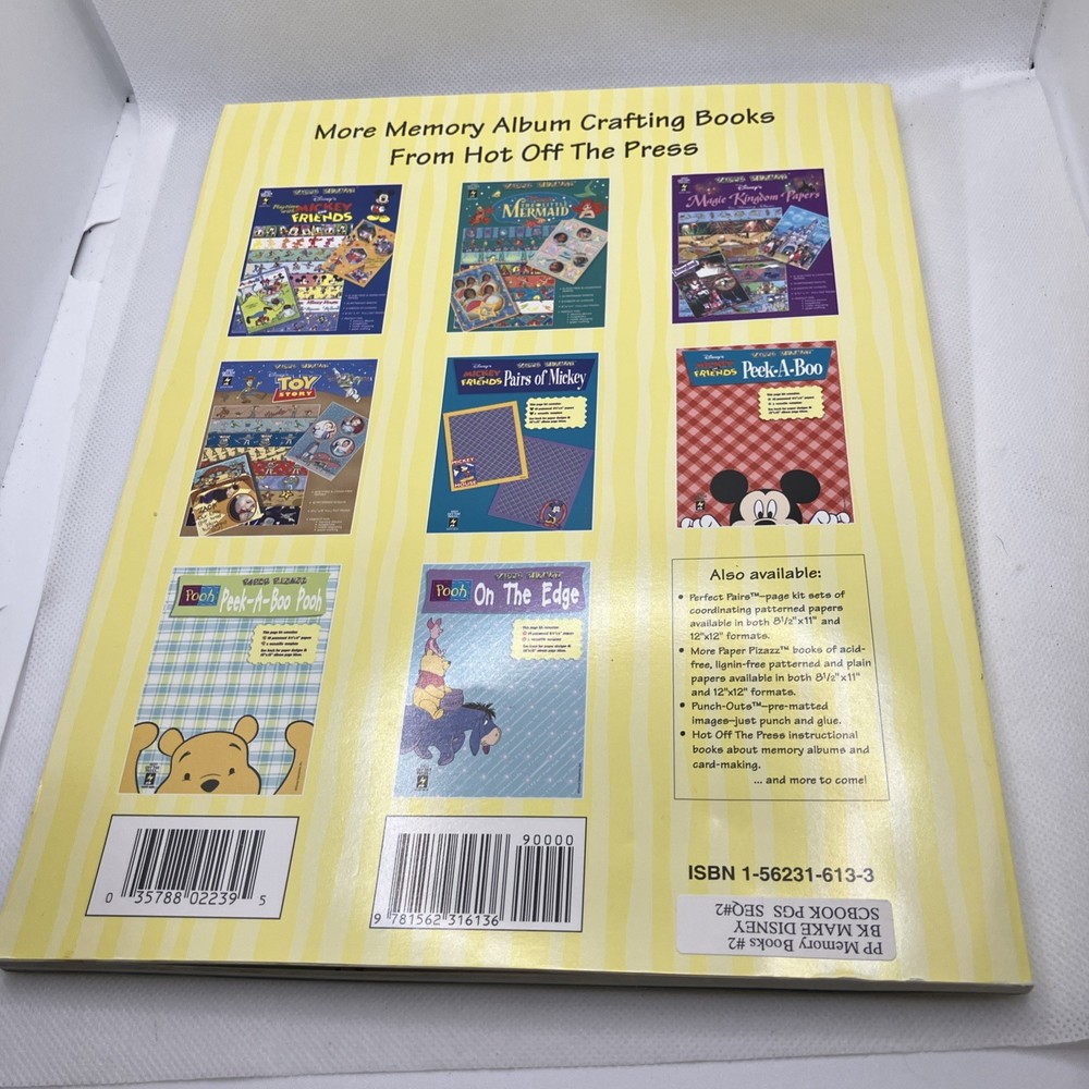Making DISNEY SCRAPBOOK Pages Guidebook 40 Sheets 68 Sample Pages Techniques NEW