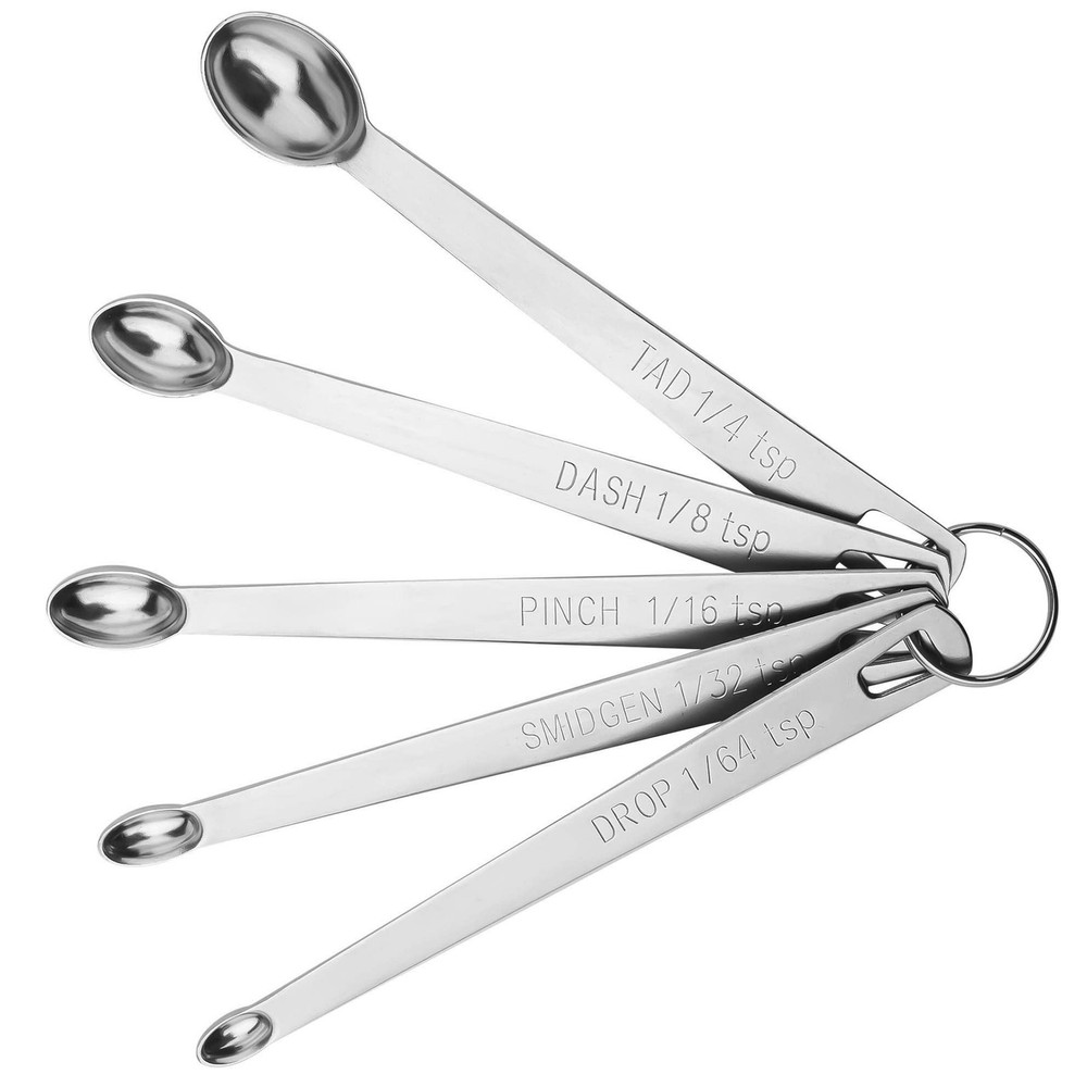 Measuring Spoons Set, Mini Tiny Spoon, Small spoons for Spice Jars, 1/8, 1/16...