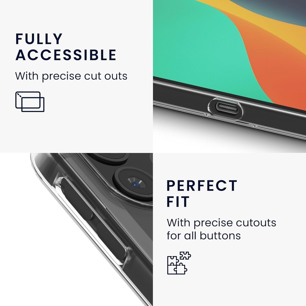 Case for Samsung Galaxy Tab A9+ - Soft TPU Back Protector Cover, Transparent