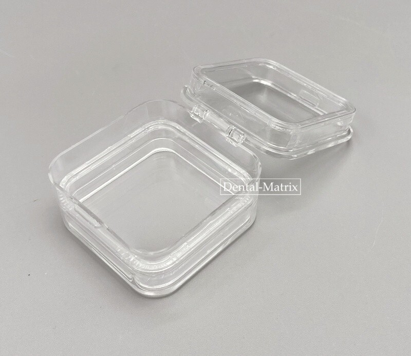 90 Pcs Denture False Teeth Container Membrane Case Hinged Display Box Jewelry