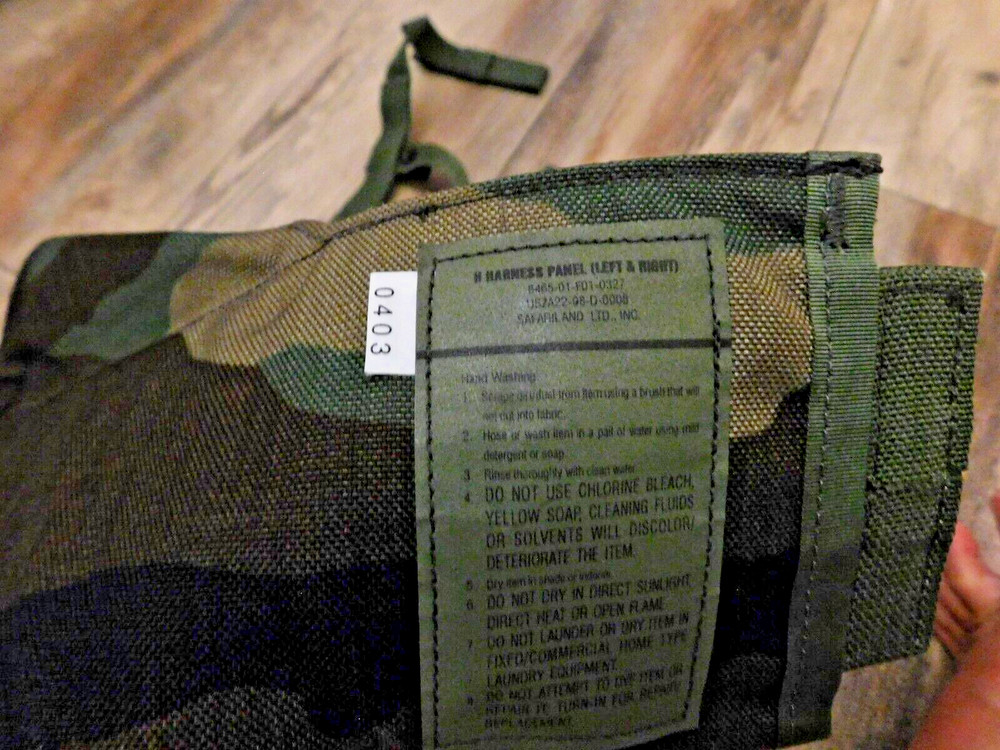 MILITARY WOODLAND H HARNESS PANEL LEFT & RIGHT NEW