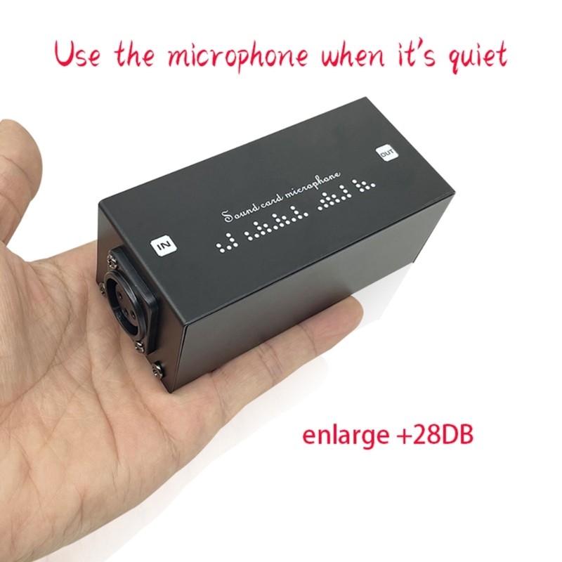 Microphone Preamp Sounds Boosters Dynamic Preamp for Broadcast and Podcasts