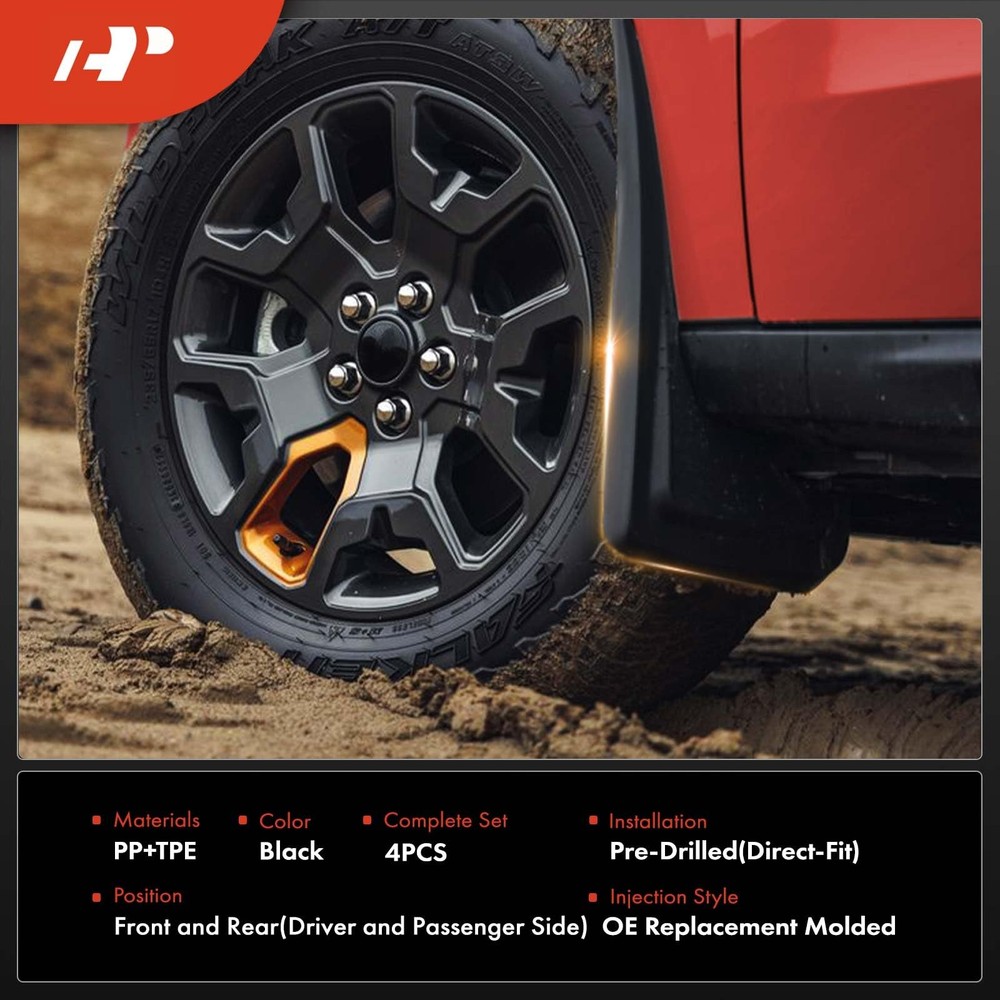 4PCS Mud Flaps Splash Guards Front Rear for Journey 2011-2020