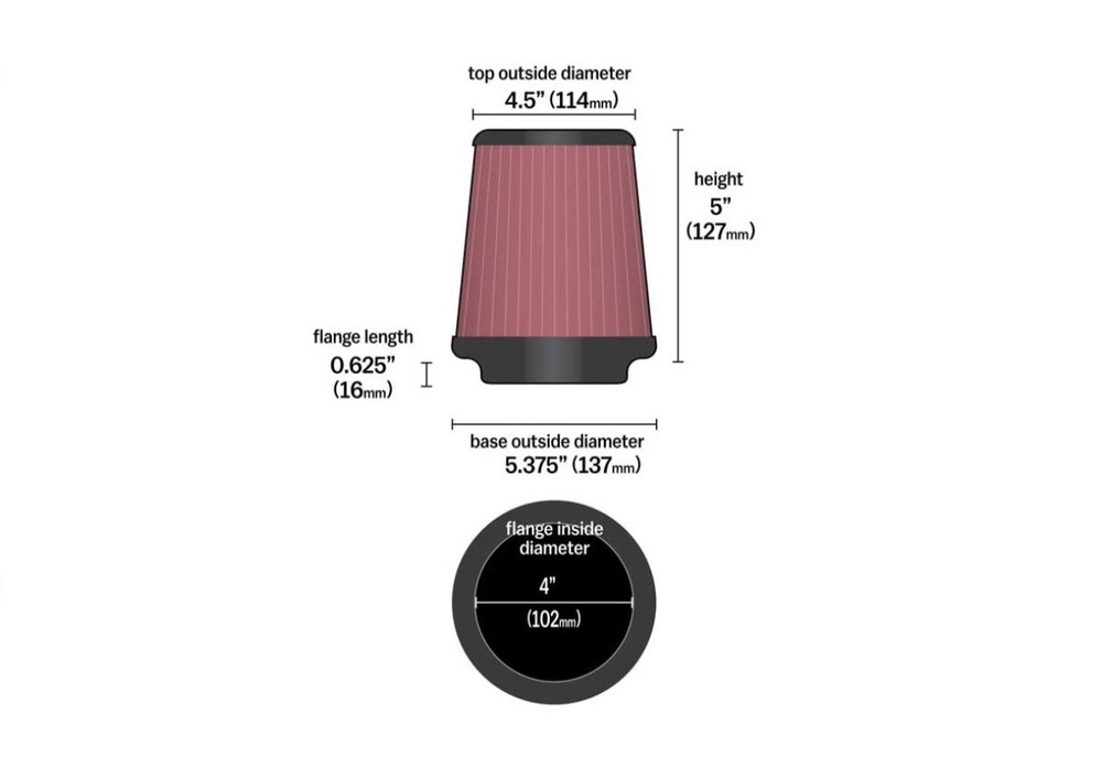 Compact LS Swap High Flow Air Filter
