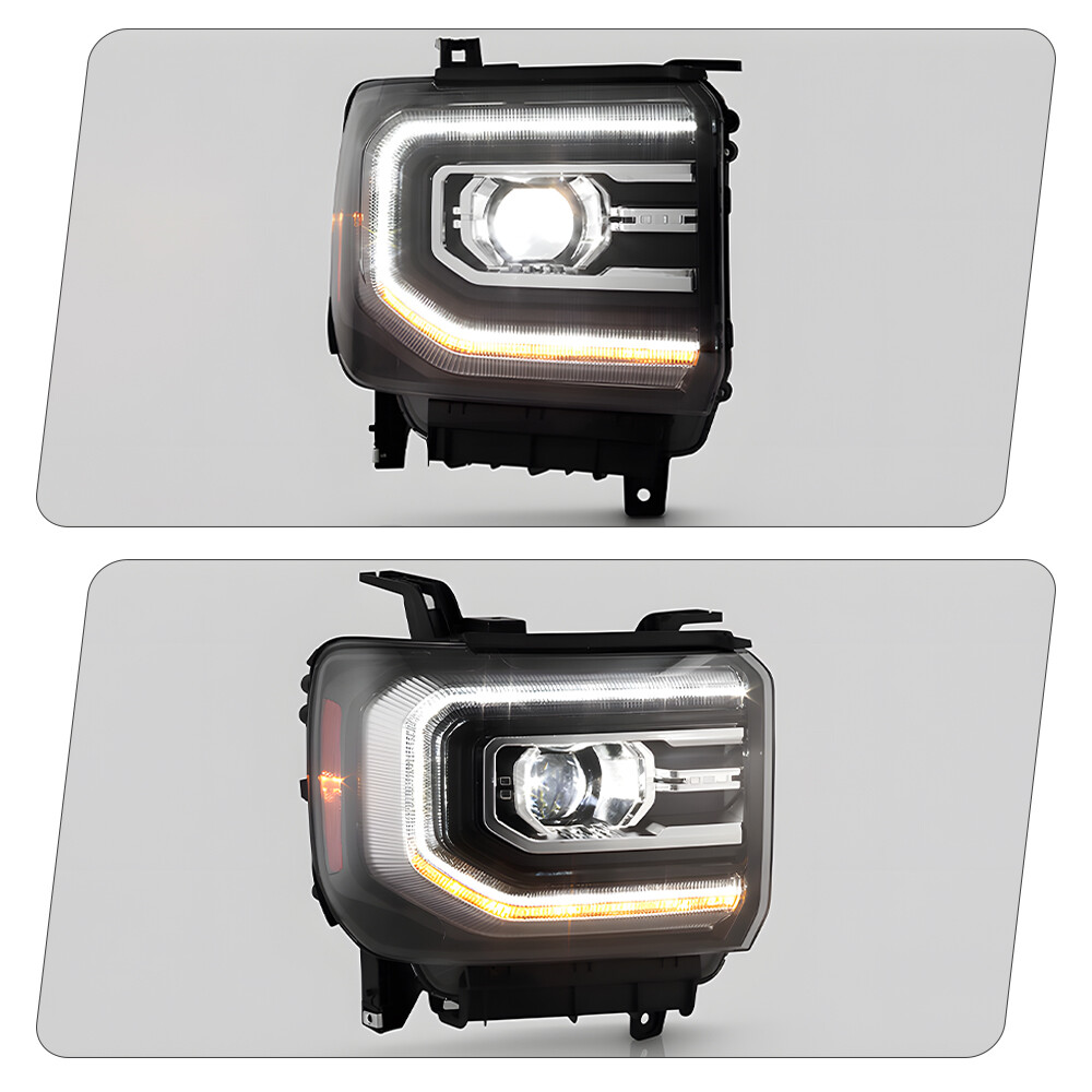 For 2016-2018 GMC Sierra 1500 Full LED Projector Headlight Passenger Side