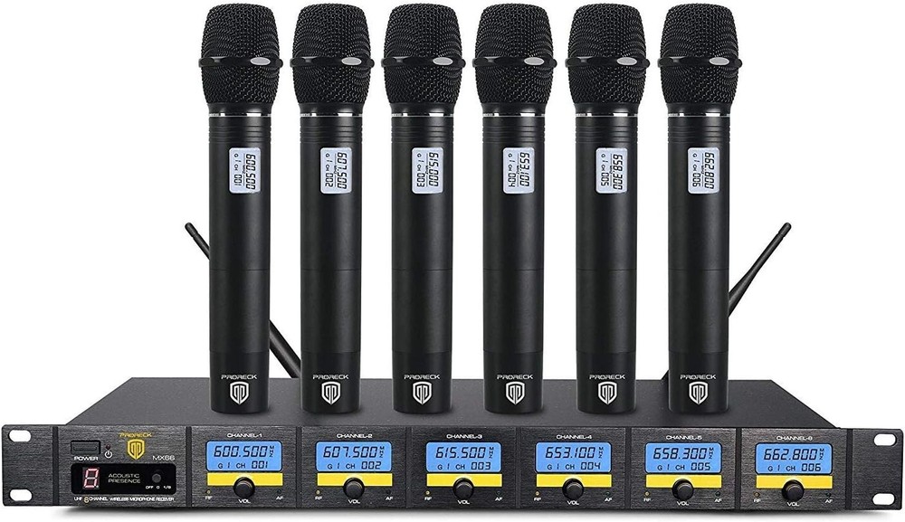 RK RECK MX66 6-Channel UHF Wireless Microphone System