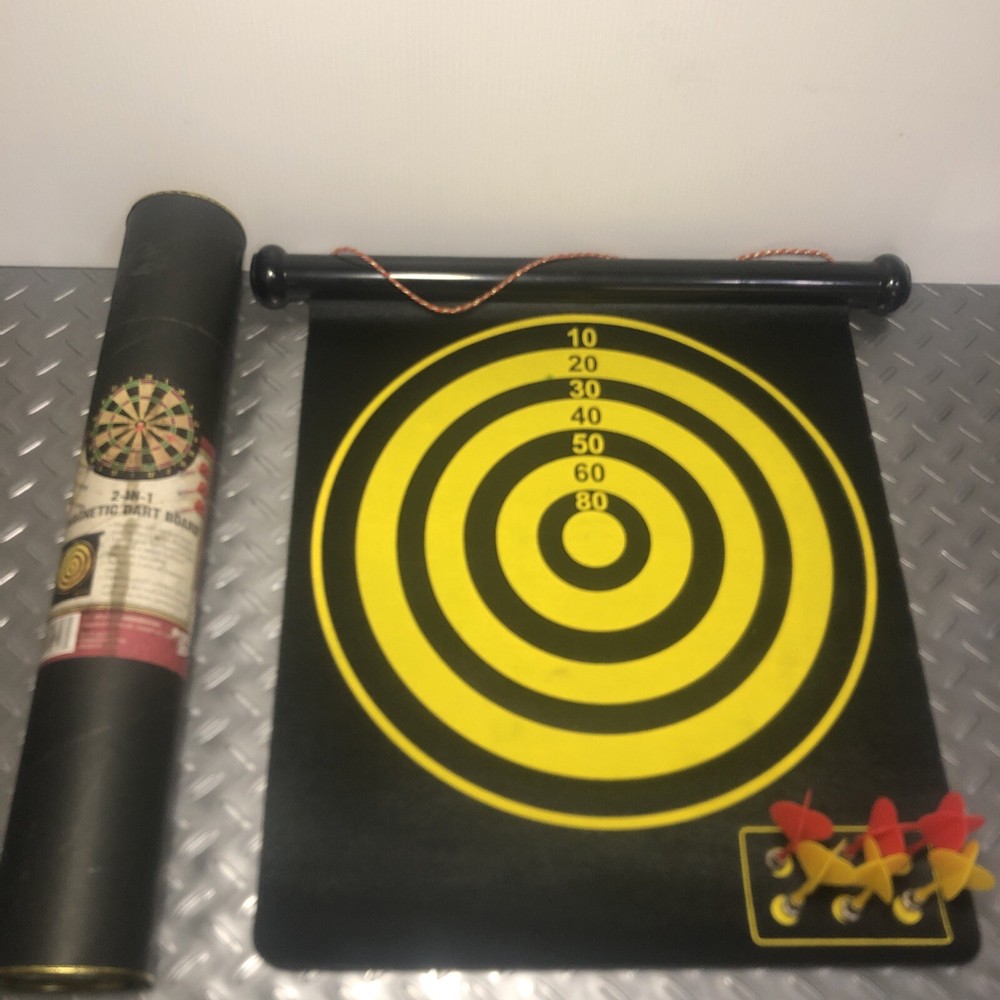 Samsonico - 2-in-1 Magnetic Dart Board - Roll Up