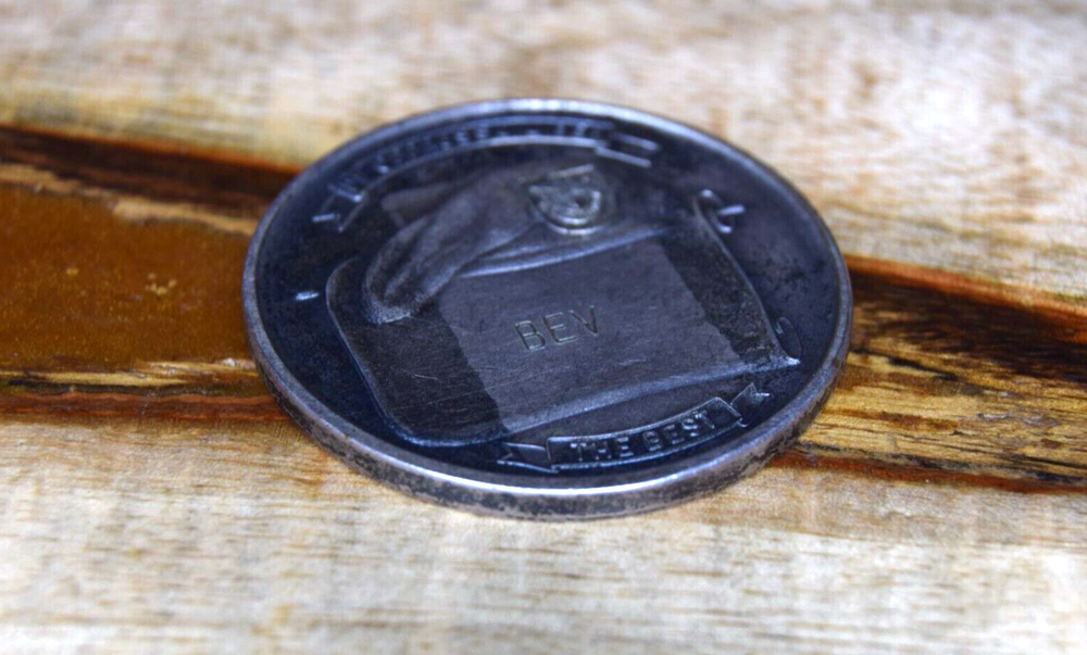 RARE 1st Generation Sterling Silver 10th Special Forces Group Challenge Coin