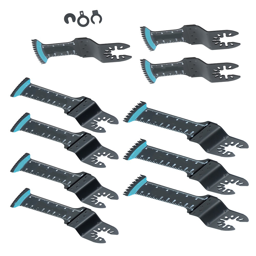 LABLT 10× Oscillating Saw Blade Multi Tool Bi-Metal  Includes 3 Types Saw Blade