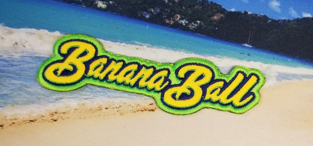 EMBROIDERED BANANA BALL PATCH (Please Read Ad)