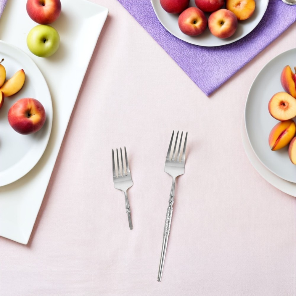 2 Pcs Replacement Heads for Cutlery Dishwasher Safe Fork Component