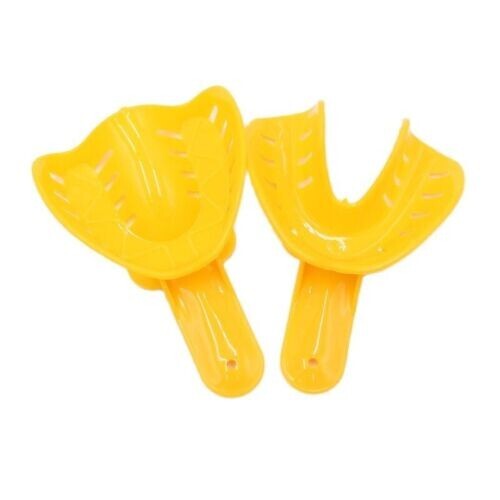 2Pcs Dental Plastic Impression Anterior Trays Model Upper & Lower (CHOOSE SIZE)