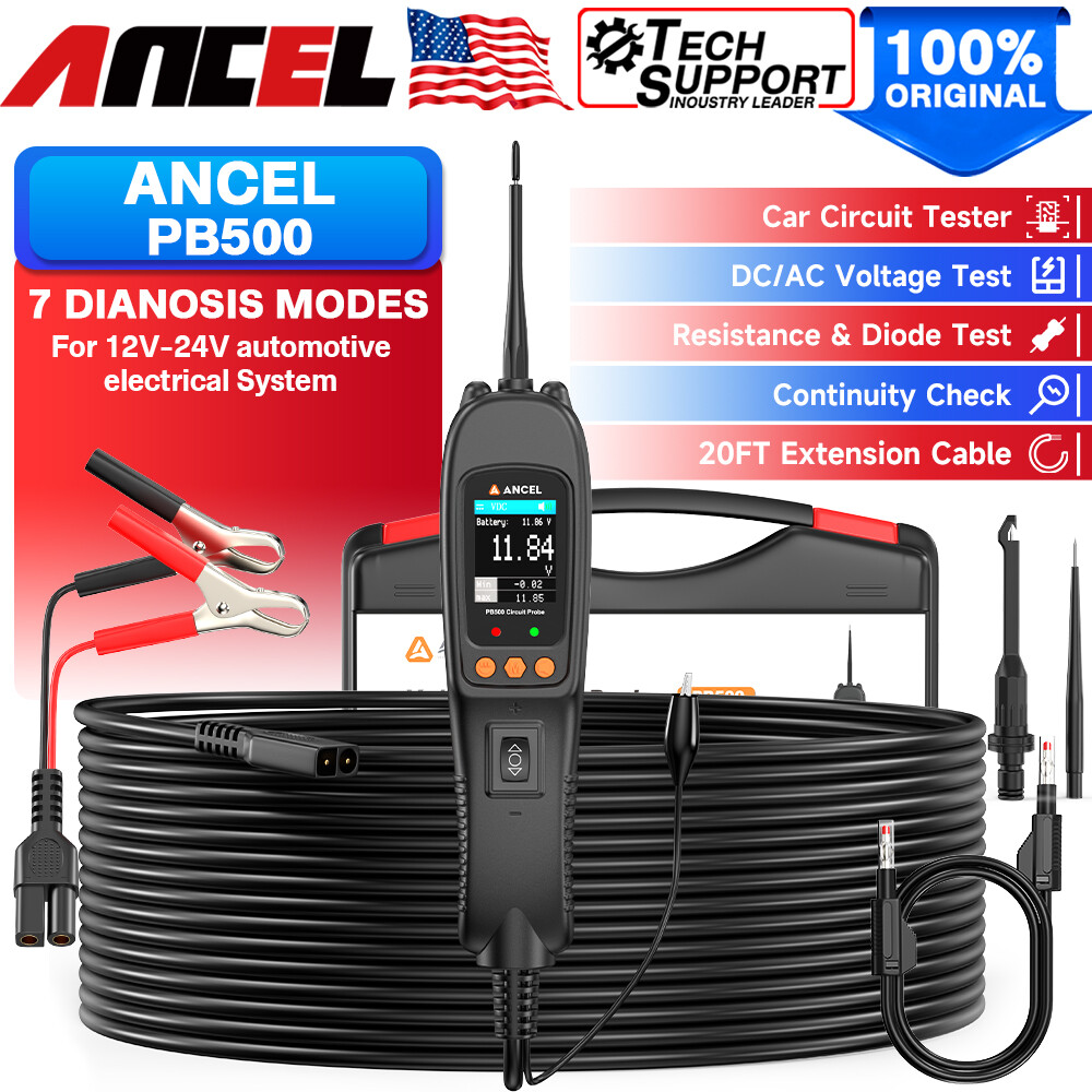 Ancel PB500 Circuit Electrical Power Tester 12V/24V Diagnostic Power Scan Tool