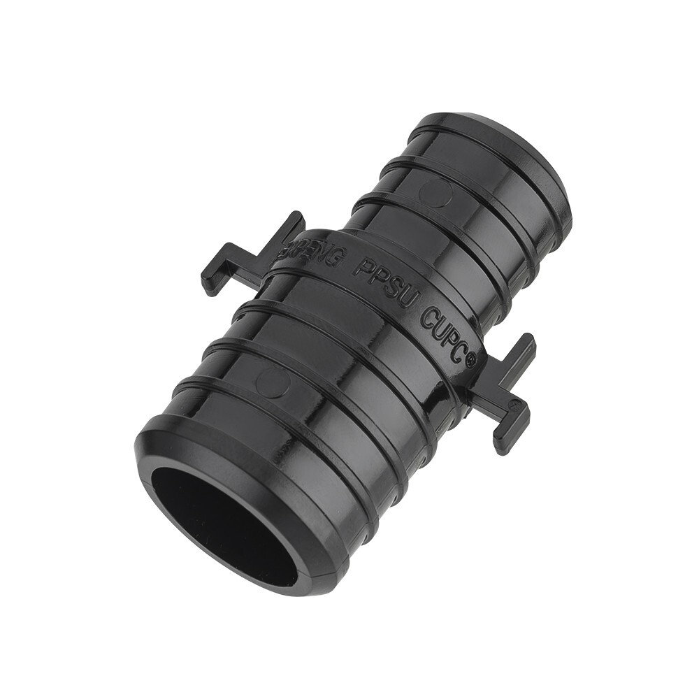 EFIELD 5 PCS Poly Crimp Pex Fitting 1"X 3/4" Straight Coupling With Position Tab