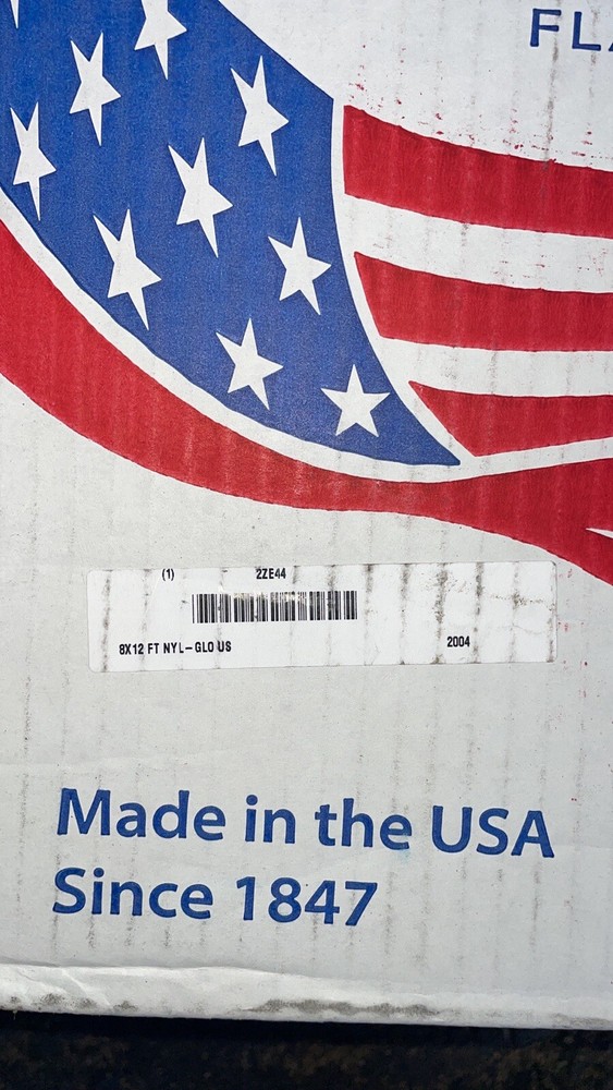 US Flag, 8 ftH x 12 ftW, Nylon