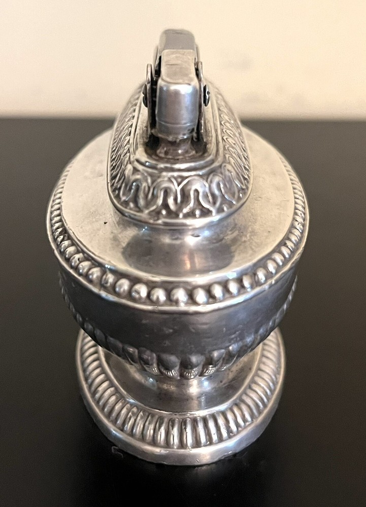 VTG Ronson “Queen Anne” Silver Plate Table Top Lighter