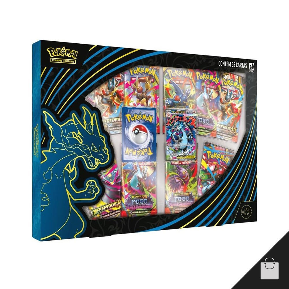 Pokemon Mega Evolution Mega Charizard X EX Oricorio Box Set Brazilian Sealed