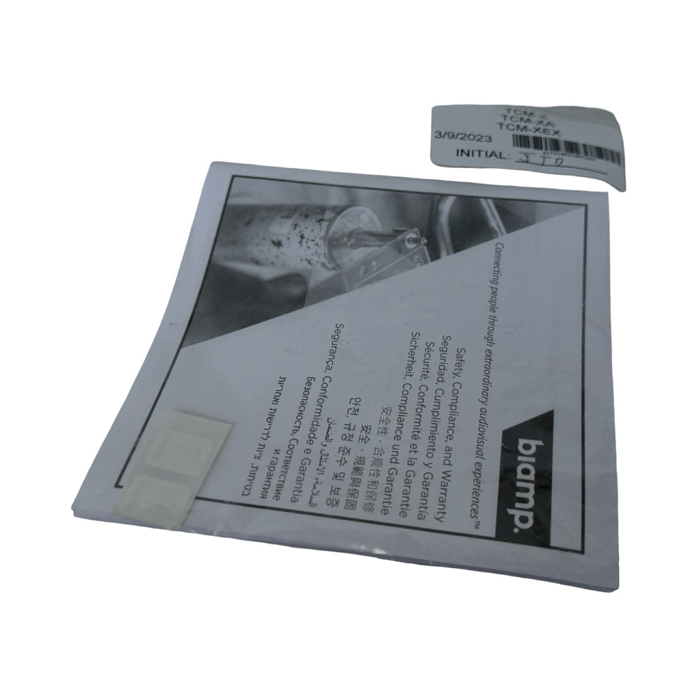 Biamp TCM-XEX Low Profile Ceiling Microphone White