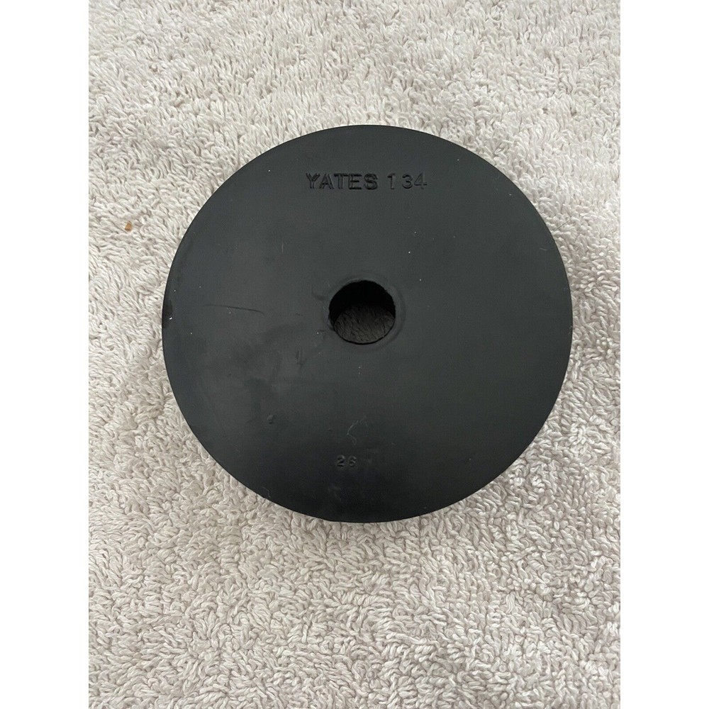 3-1/2 Inch Diameter Boat Trailer Black Molded Rubber Keel Roller End Cap!