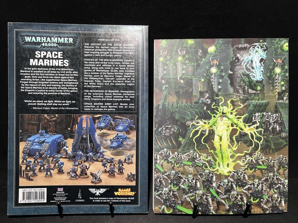 Warhammer 40k Space Marines Codex (2008) Paperback & White Dwarf Magazine (2013)