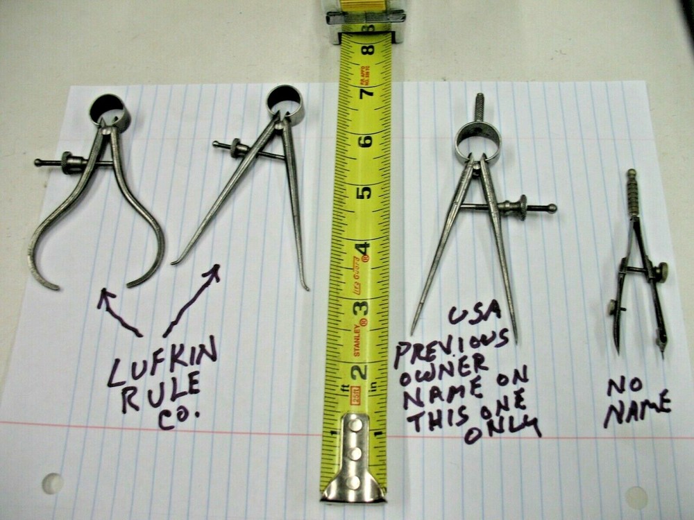 4- Vintage Calipers - Machinist Die Maker Tools See Pictures