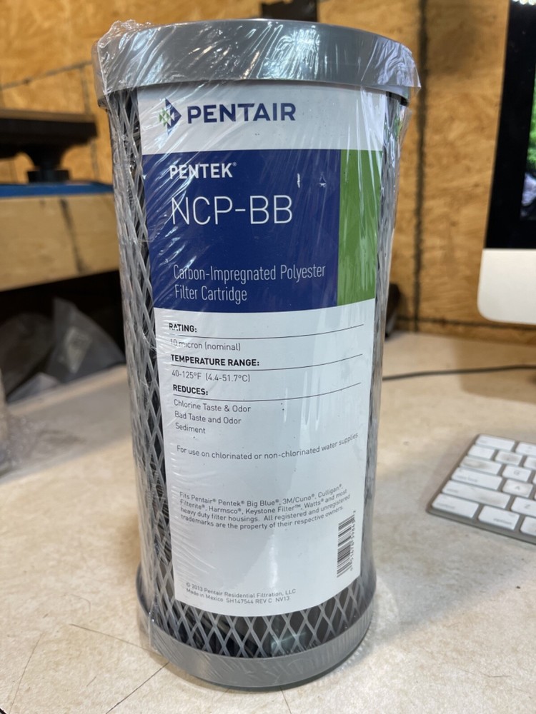 Pentair NCP-BB Big Blue Carbon Water Filter 10” Whole House Non-Cellulose (I3)