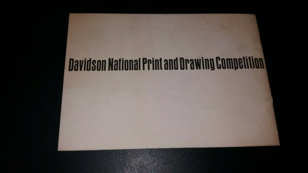 DAVIDSON NATIONAL PRINT DRAWING COMPETITION 1976 exhibition catalog