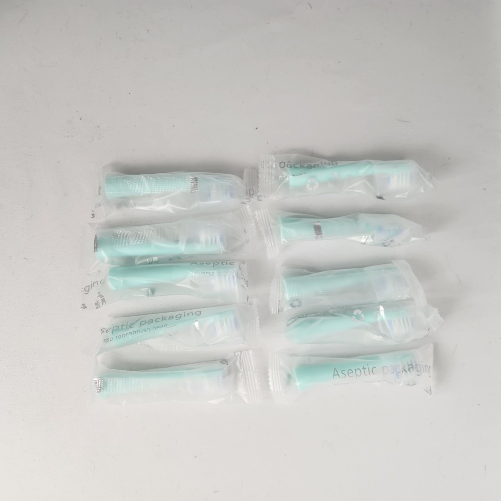 Sealed 10-Pack Replacement Toothbrush Heads w/ caps Compatible with Colgate Hum
