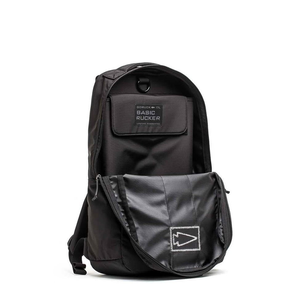 NWT GORUCK Basic Rucker 17L Backpack, Black, Durable Rucksack & MOLLE Daypack