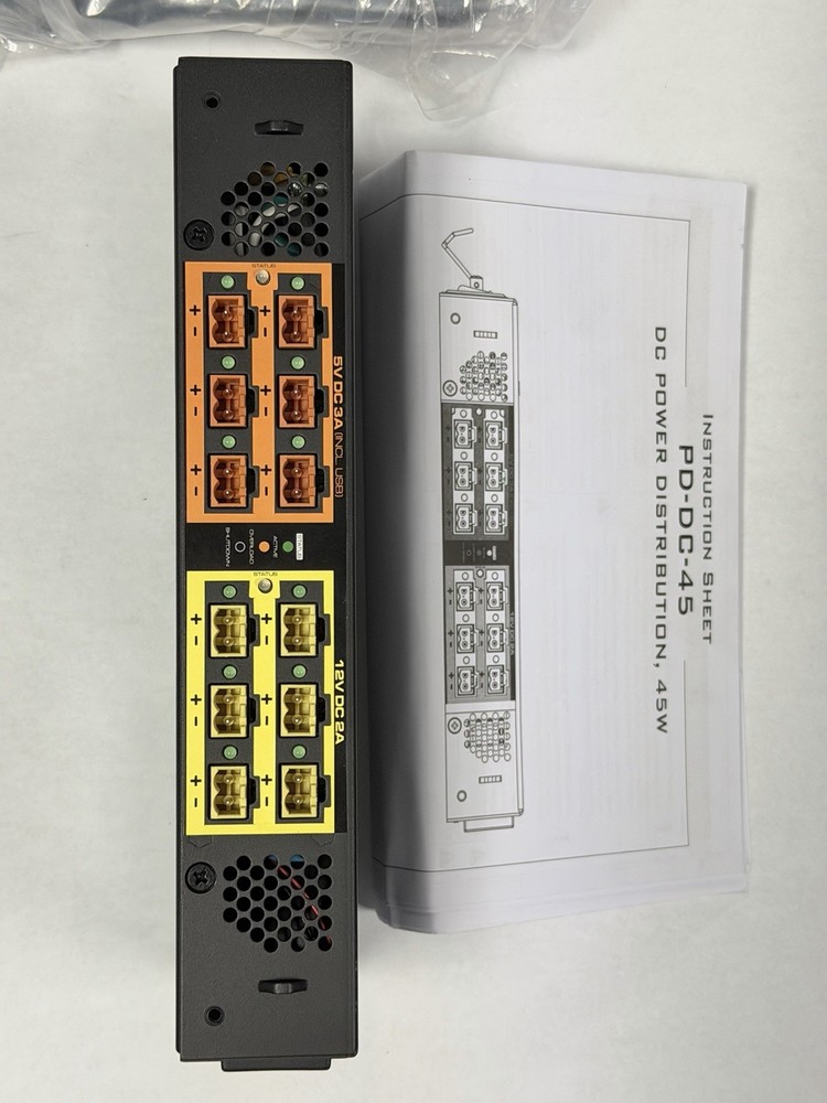 L•Middle Atlantic PD-DC-45 | 45 Watt Compact DC Power Distribution System