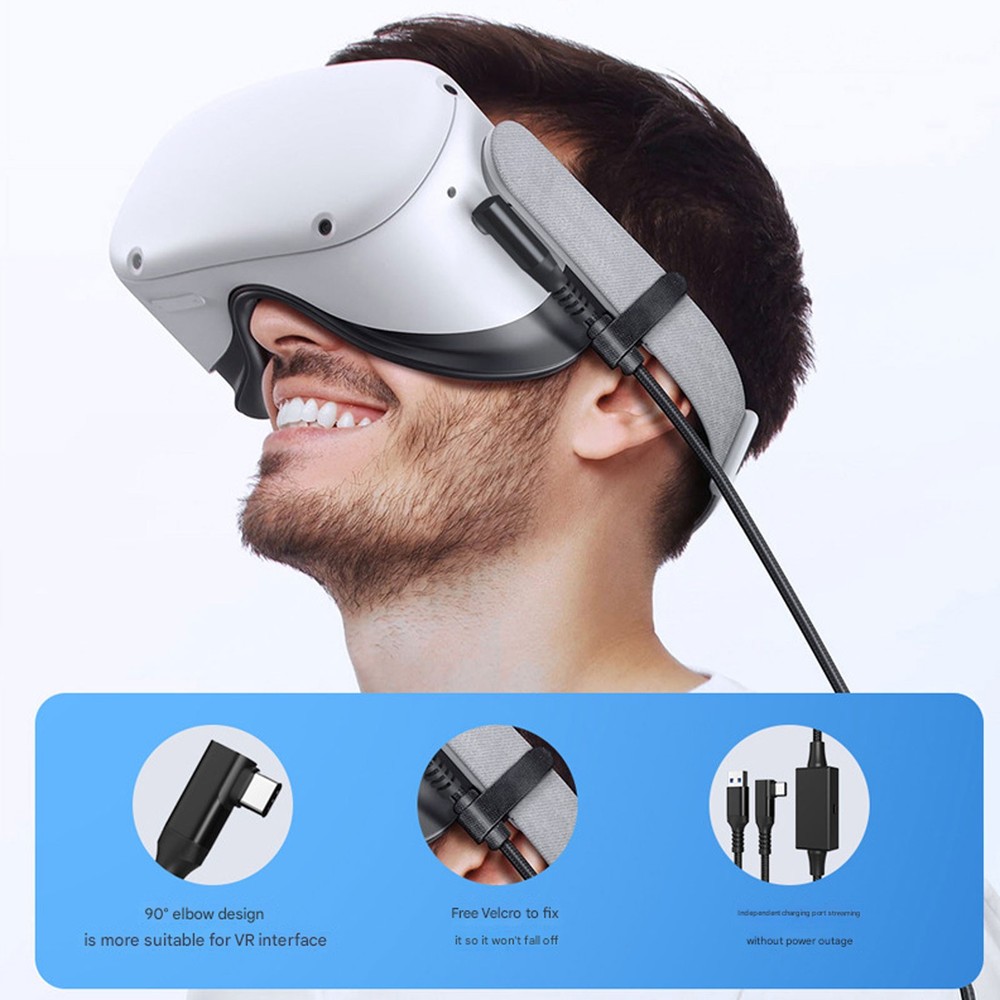 Oculus Link Cable with Charging 5m for Meta Quest 3 Quest 2/Pro, Pico 4Mf