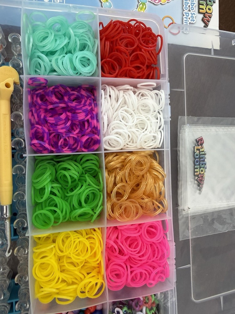 Rainbow Loom Bonus Combo Set w/ Bands, Beads, Loom & Hook – Complete Kit