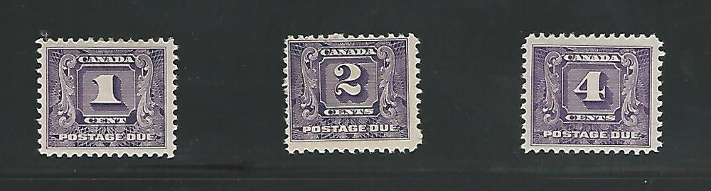 Canada, Postage Stamp, #J6-J8 Mint Hinged, 1930, JFZ