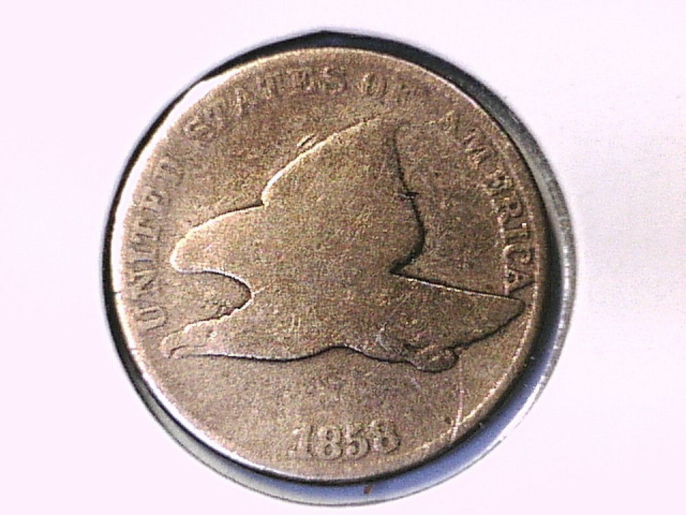 1858 Flying Eagle Cent Genuine Raw Ungraded 01035