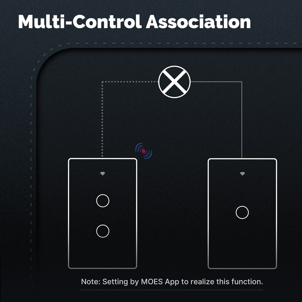 MOES Zigbee Mesh Smart Light Switch Work as Relay Require Neutral Wire Alexa APP