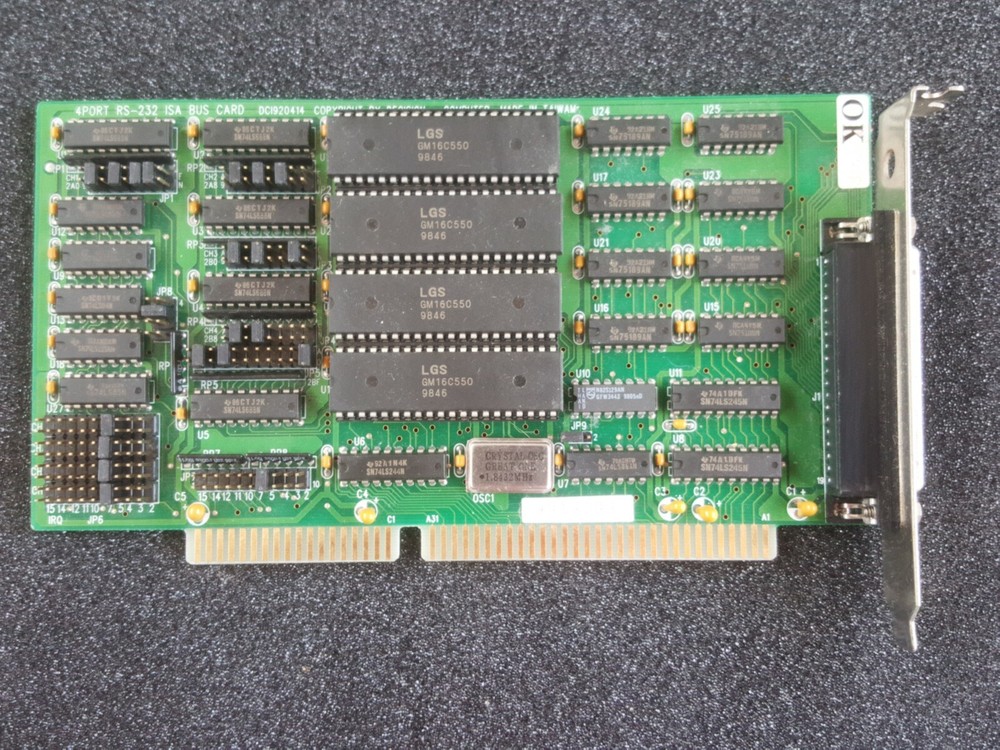 Decision Computer 4-Port RS-232 ISA Bus Card DC1920414