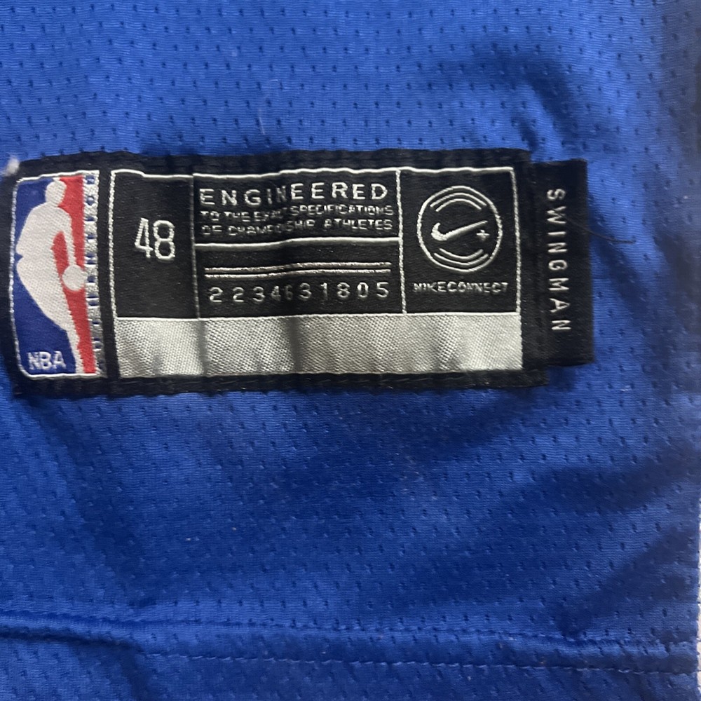 Nike Stephen Curry Golden State Warriors Jersey, Size 48 Blue
