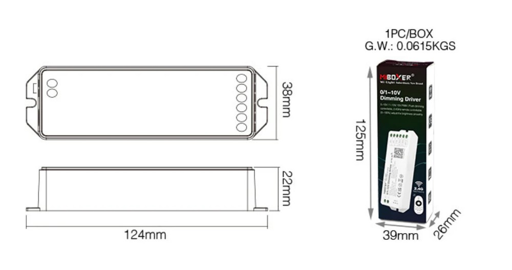 Miboxer 0/1~10V Dimming Driver