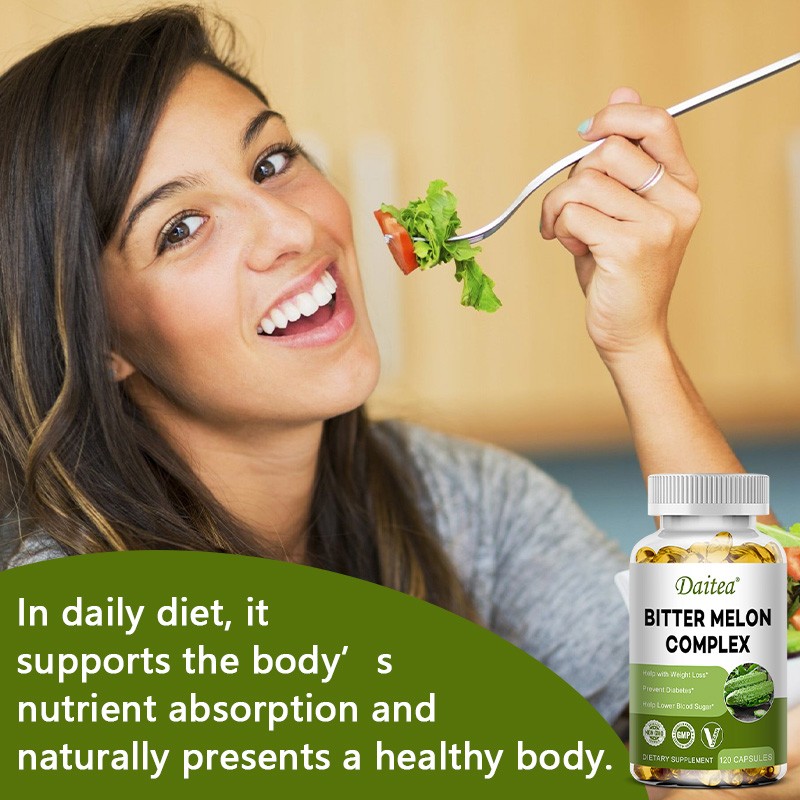 Organic Bitter Melon Complex Extract 120 Capsules - Blood Sugar Support 2500mg