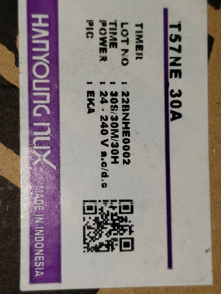 HANYOUNG ANALOG TIMER PART # T57NE 30A