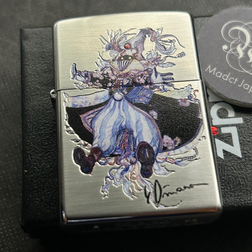 Zippo Yoshitaka Amano Final Fantasy Mage Double-sided processing Silver