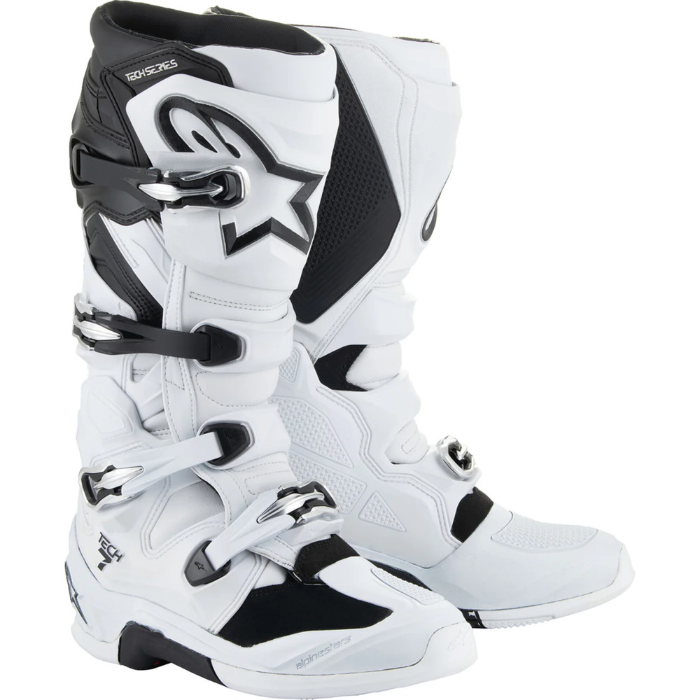2025 Alpinestars Tech 7 MX Boots - White/Black - Size 9