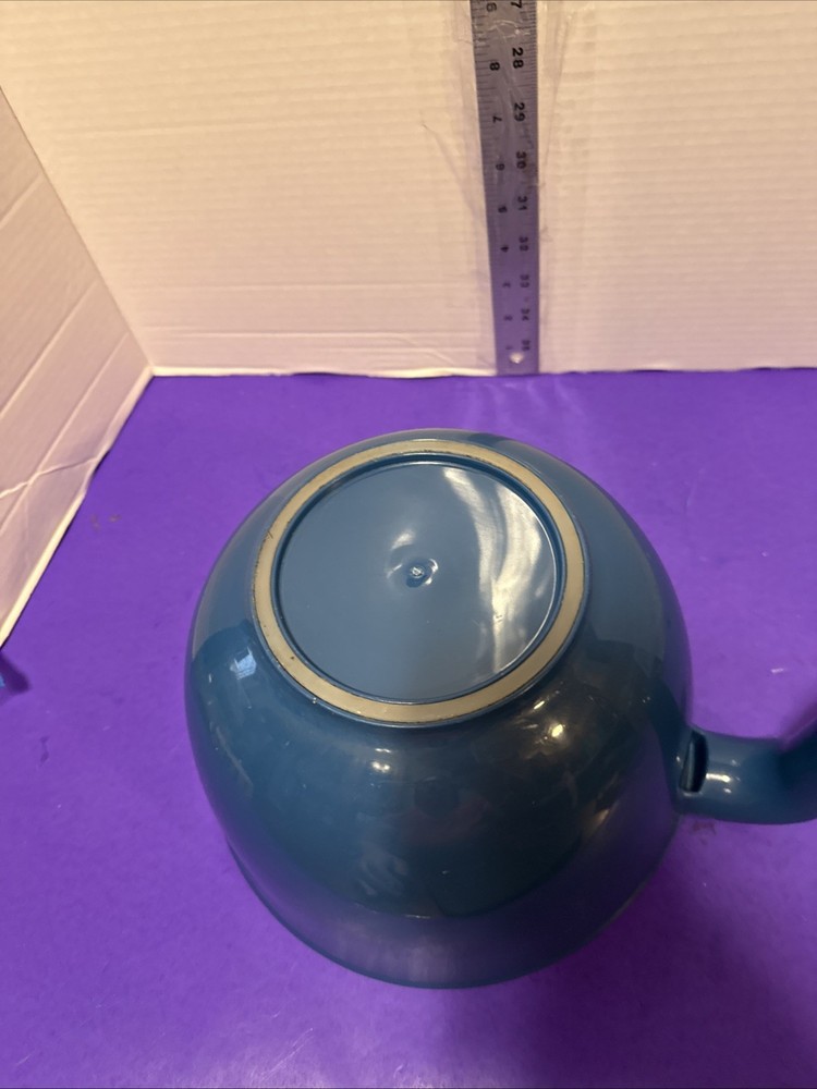 18 Cup Teal Plastic Mixing Bowl With A Handle Prepara
