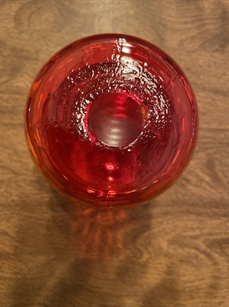 Vintage Orangle Glass Pitcher