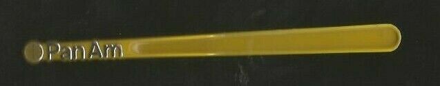 Pan Am Airlines Plastic Swizzle Stick 5 1/2" Aprox