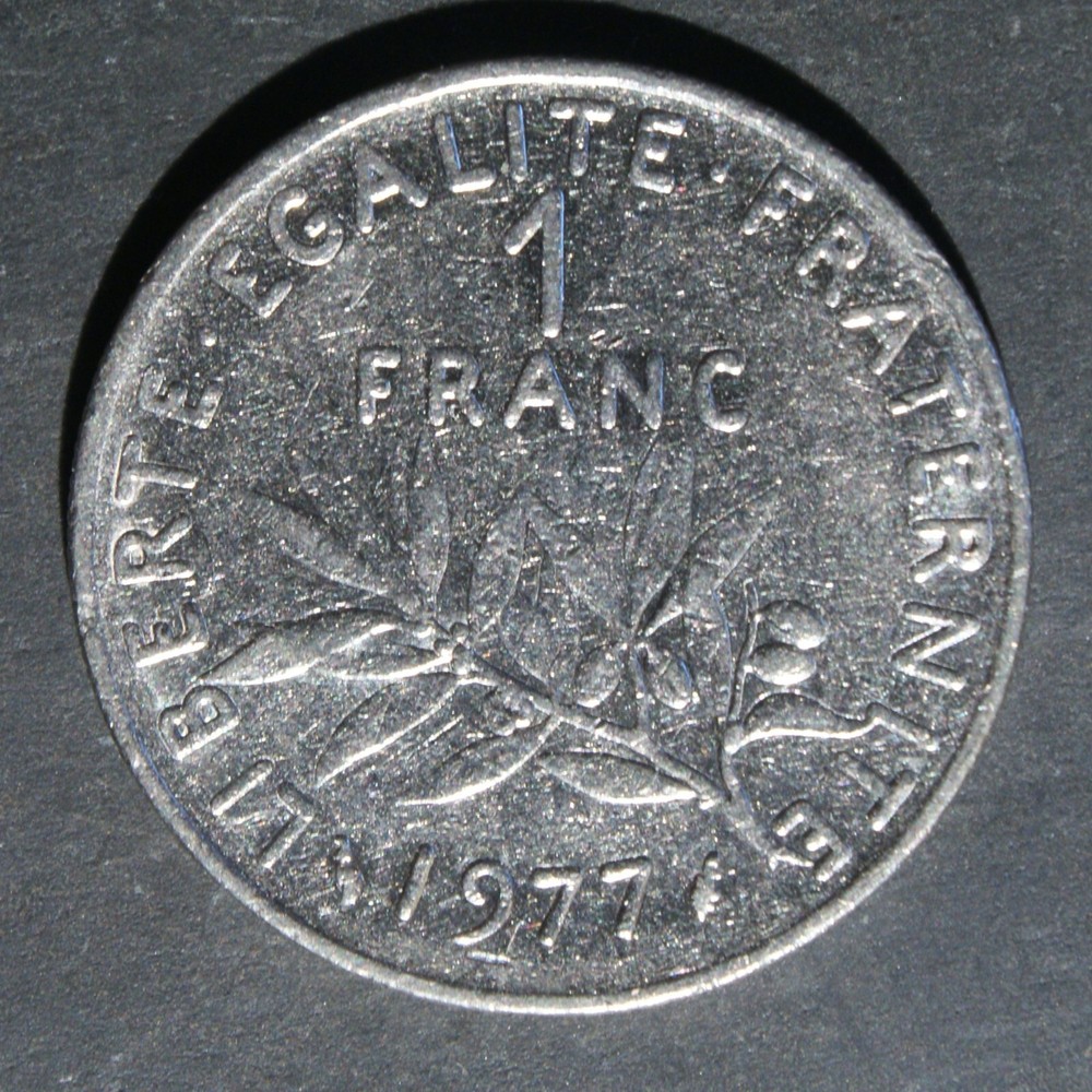 1977 1 Franc Coin France - C03131