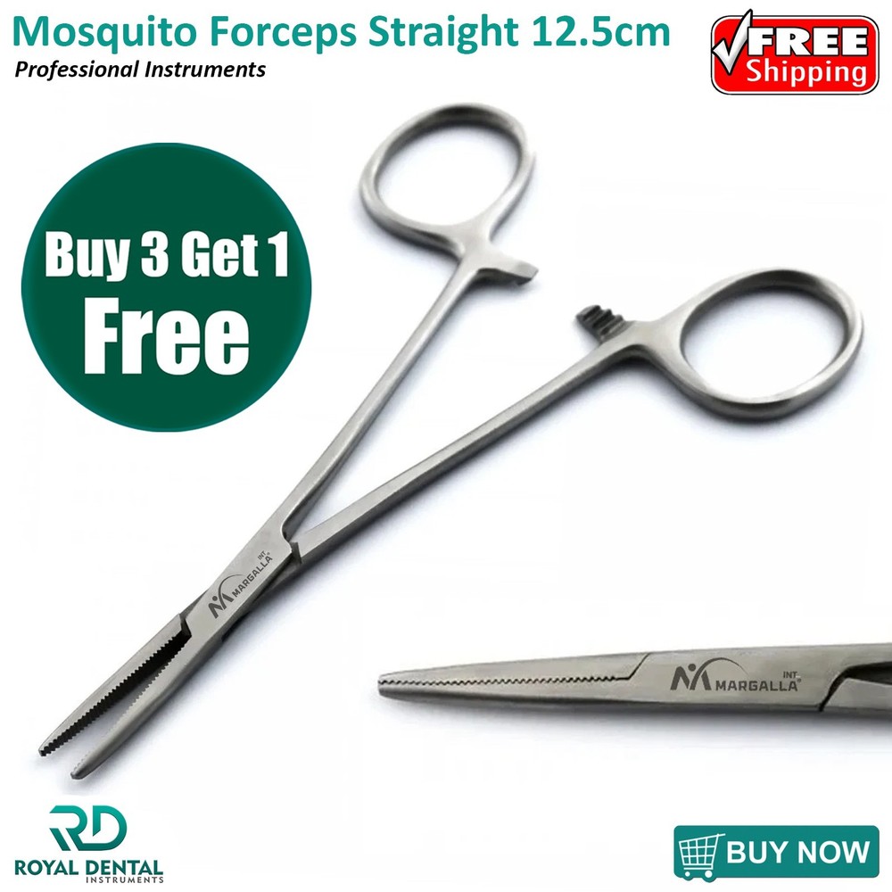 MOSQUITO HEMOSTAT LOCKING FORCEPS STRAIGHT SURGICAL INSTRUMENTS CE