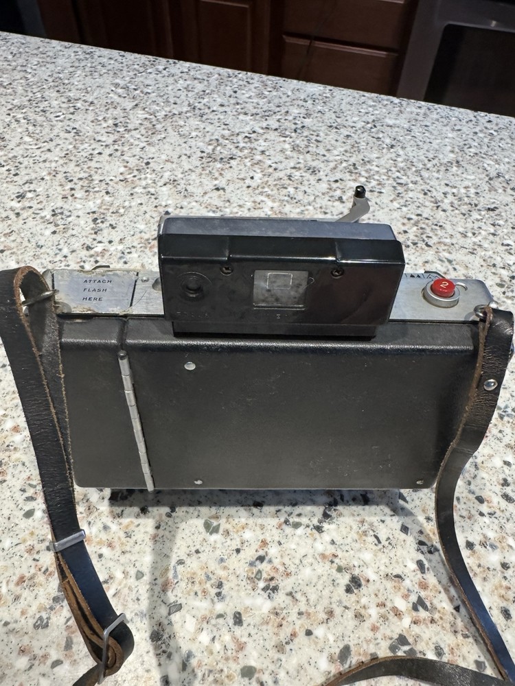 Vintage Polaroid Automatic 100 Land Camera w/ case & instructions untested